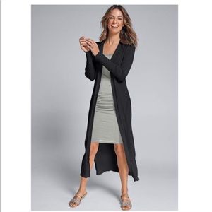 Free People Black Knit Duster